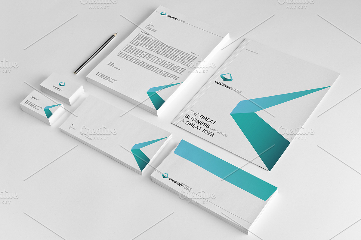 Minimal Brand Identity V16 in Stationery Templates - product preview 8