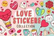 love stickers collection