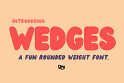 Wedges - Rounded Font