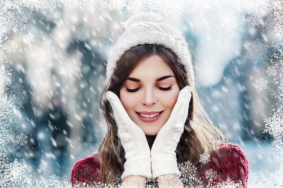 Snowy overlays falling snow, blowing in Graphics - product preview 15