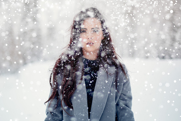 Snowy overlays falling snow, blowing in Graphics - product preview 20