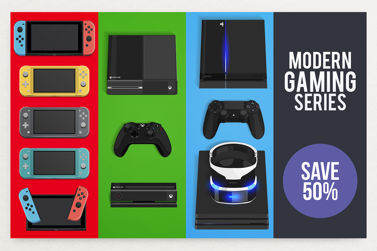 Modern Gaming Series Pack in Illustrations - product preview 8