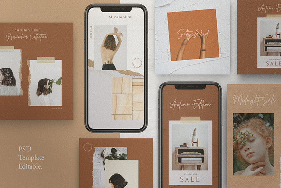 Autumn Mood - Social Media Pack in Instagram Templates - product preview 3
