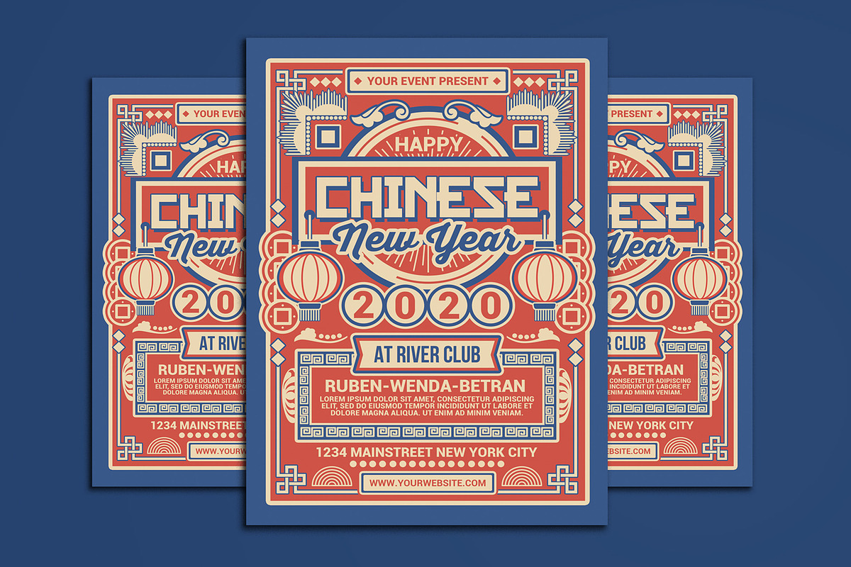 Chinese New Year Celebration 2020 in Flyer Templates - product preview 8