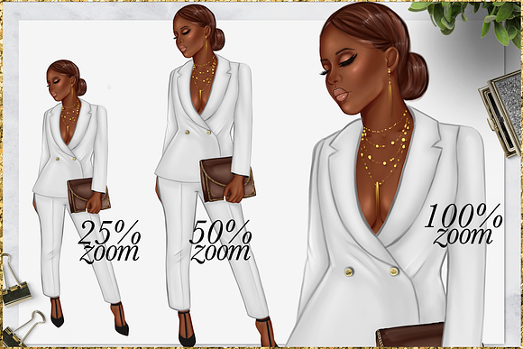 Fashion Girlboss Clipart in Illustrations - product preview 3