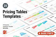 20 Pricing Tables PowerPoint