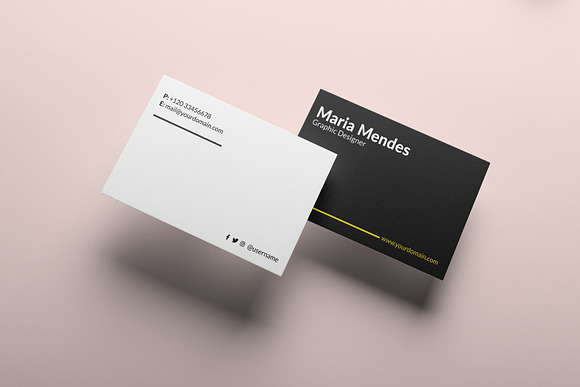 Minimal Individual Business Card in Business Card Templates - product preview 2