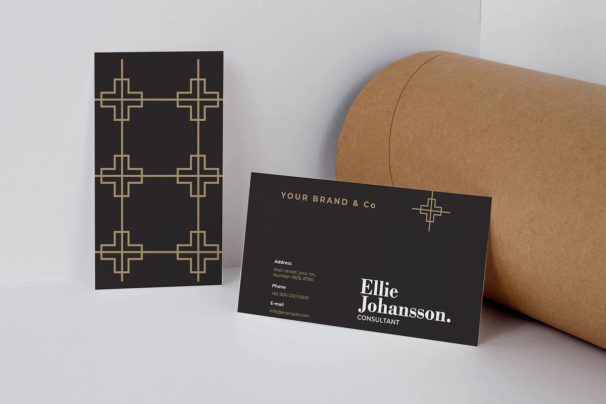 Consultant Business Card Template in Business Card Templates - product preview 8