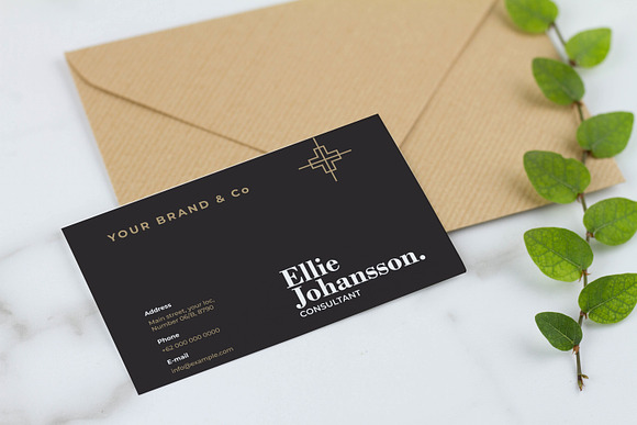 Consultant Business Card Template in Business Card Templates - product preview 1
