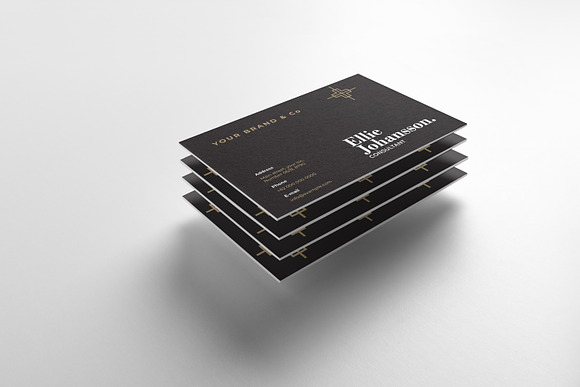 Consultant Business Card Template in Business Card Templates - product preview 2