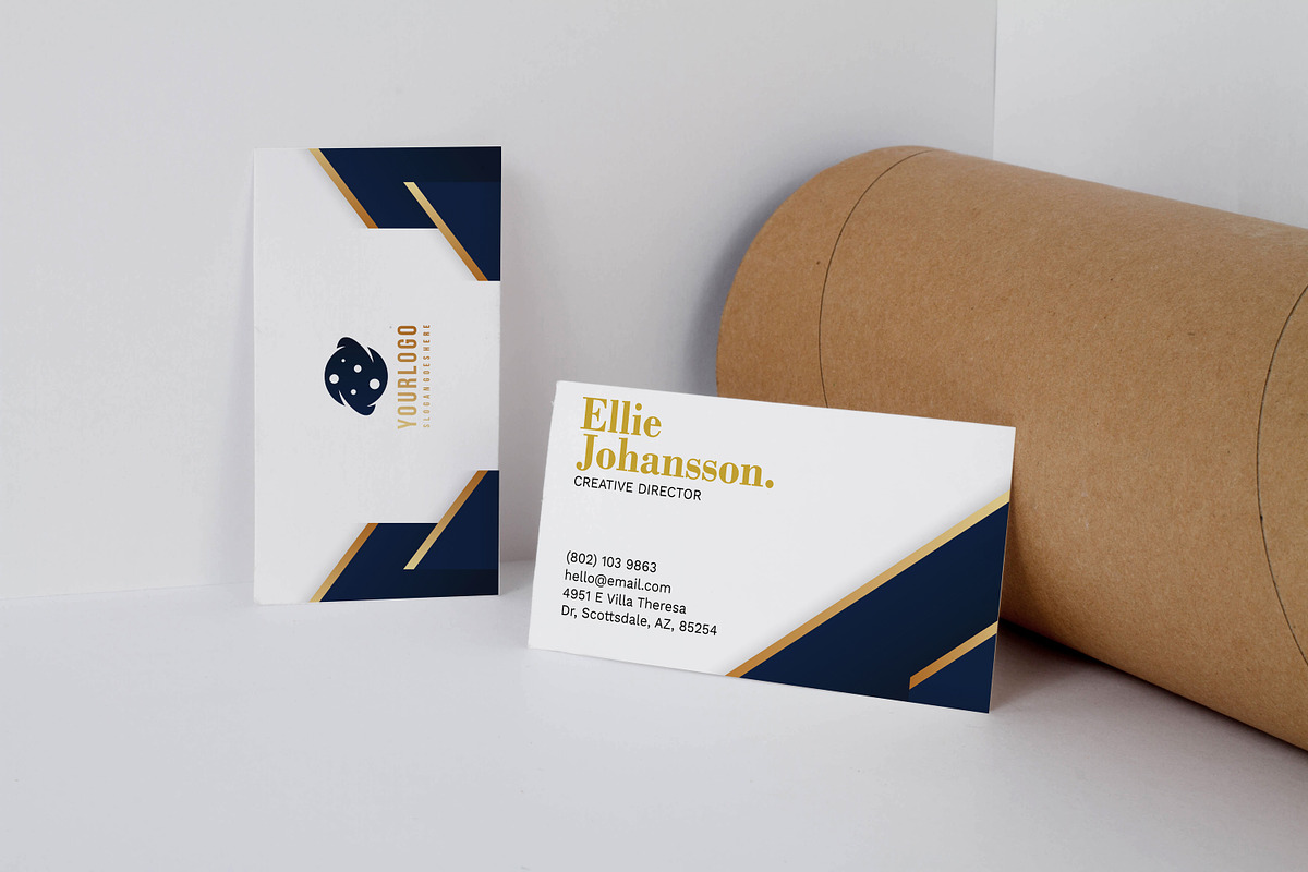 Modern Minimal Business Card in Business Card Templates - product preview 8