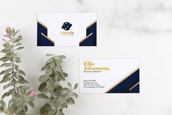 Modern Minimal Business Card in Business Card Templates - product preview 2