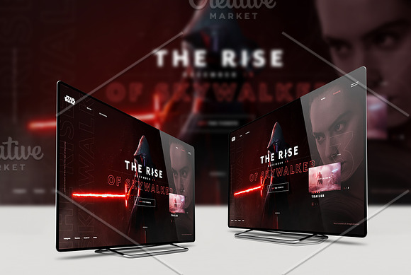 4k (Ultra HD) TV Mockup in Product Mockups - product preview 4