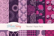 Purple and Pink Paper Pack "Brooke"
