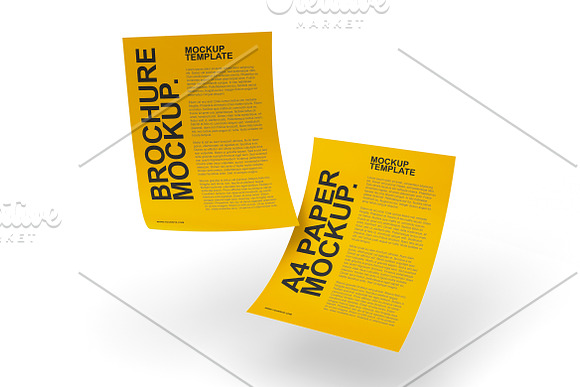 A4 Brochure Mockups vol.01 FH in Product Mockups - product preview 2
