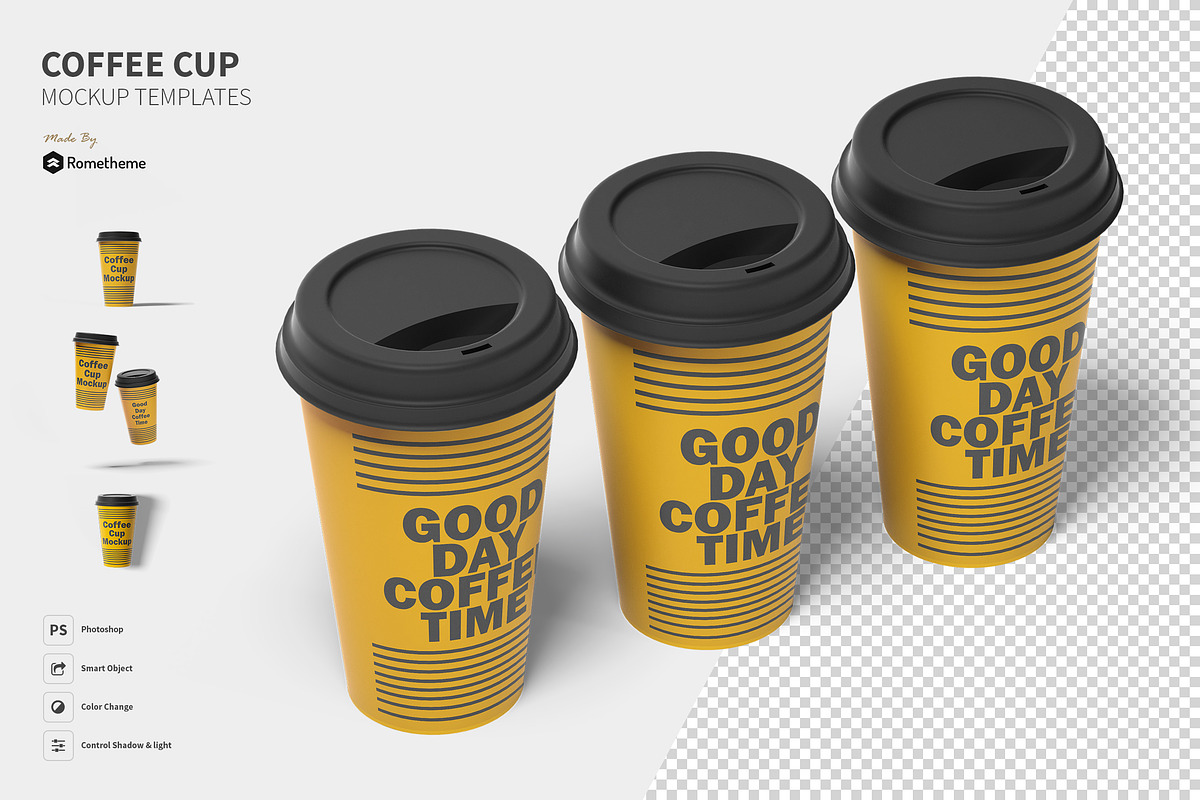 Coffee Cup Mockups vol. 01 FH in Mockup Templates - product preview 8