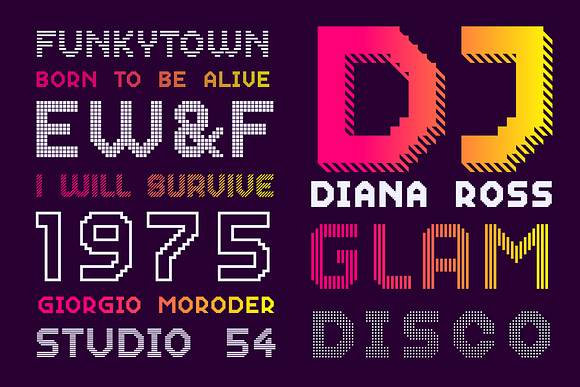 Dance Floor Top Twelve Mix in Display Fonts - product preview 5