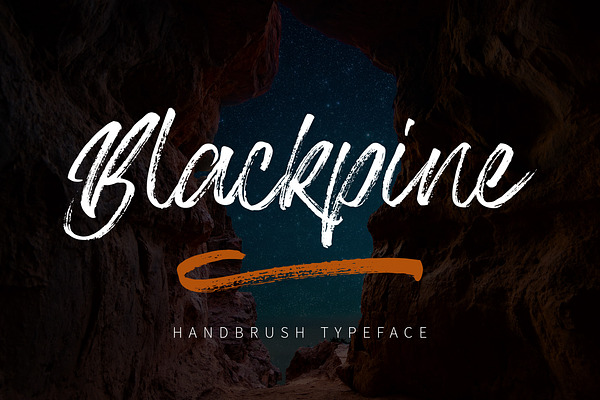 Blackpine - Handbrush Typeface