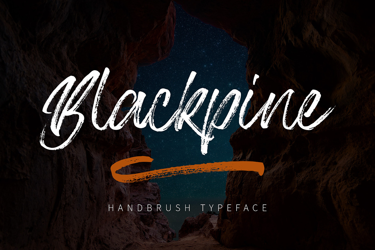 Blackpine - Handbrush Typeface in Script Fonts - product preview 8