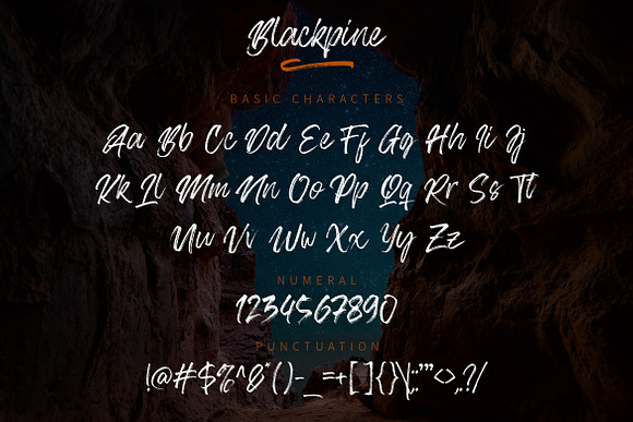 Blackpine - Handbrush Typeface in Script Fonts - product preview 6