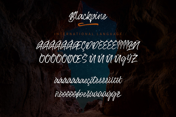 Blackpine - Handbrush Typeface in Script Fonts - product preview 7