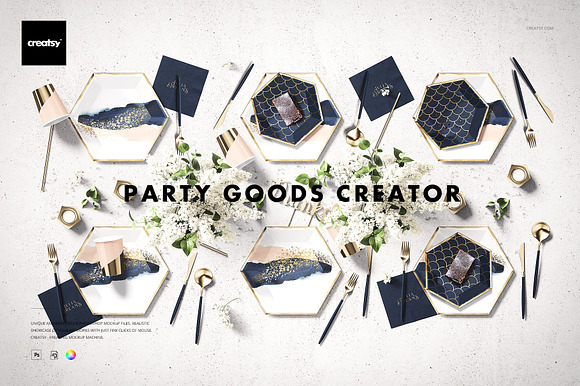Party Goods Creator Mockup Set in Product Mockups - product preview 9