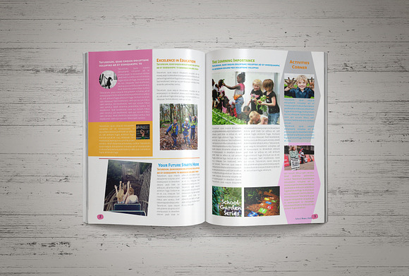 School Newsletter in Magazine Templates - product preview 3
