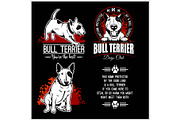 Bull Terrier - vector set for t