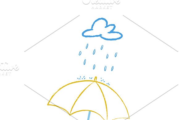 Love reading! Under the rain in Illustrations - product preview 2