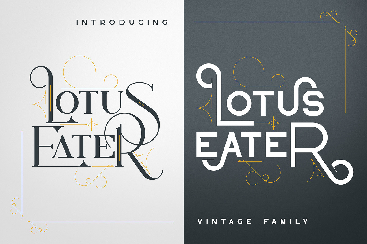 Lotus Eater - Vintage Family in Display Fonts - product preview 8