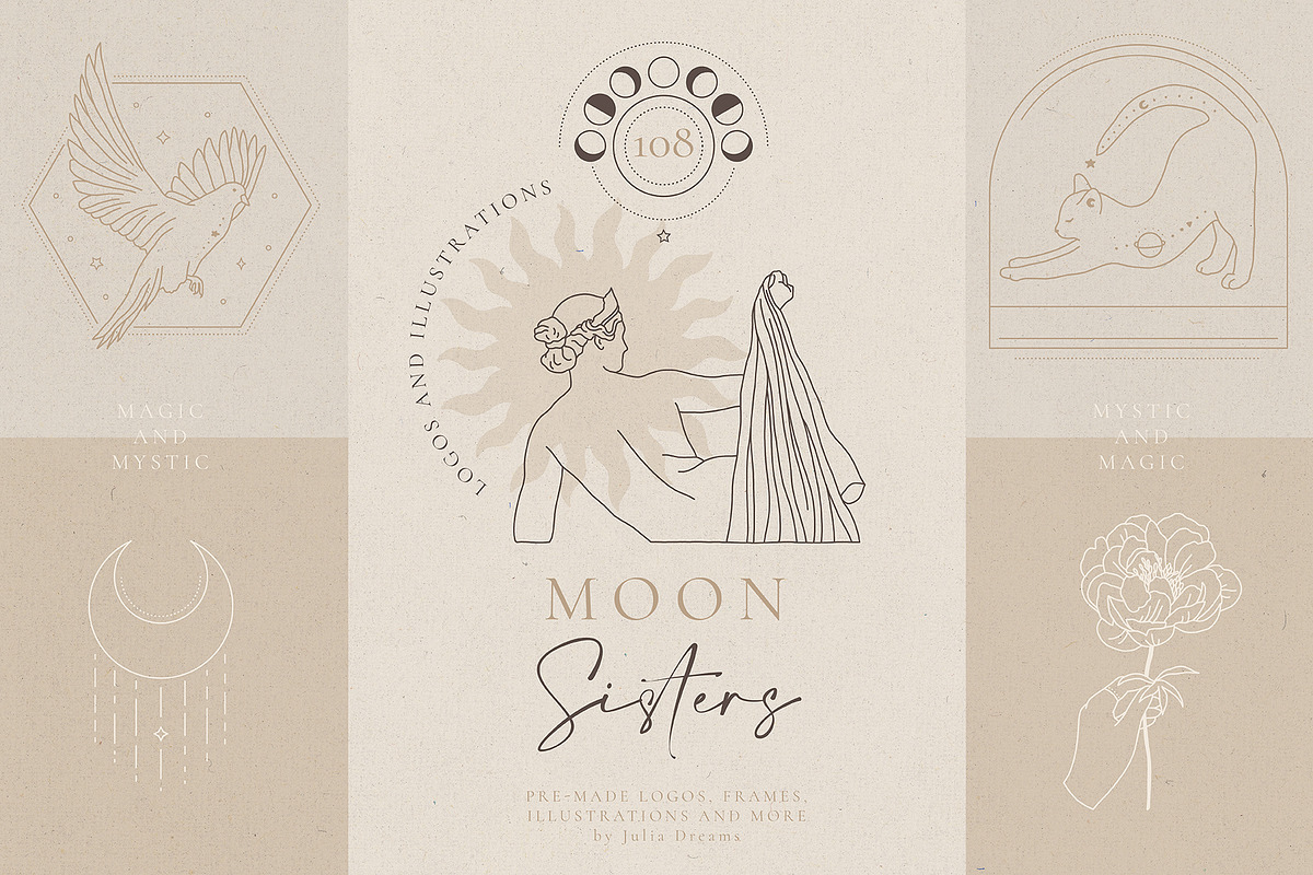 Moon Sisters Collection in Illustrations - product preview 8