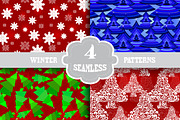 Winter Seamless Patterns