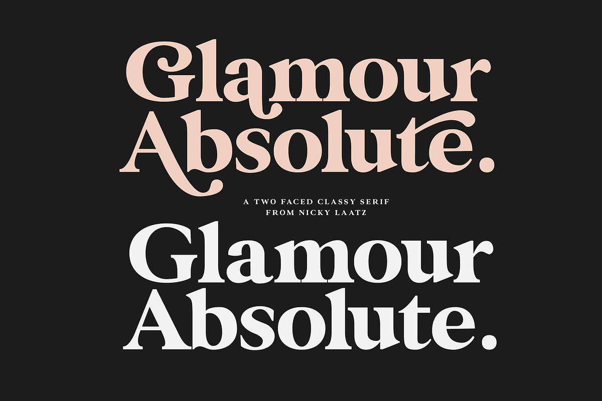 Glamour Absolute Modern/Vintage Font in Serif Fonts - product preview 8