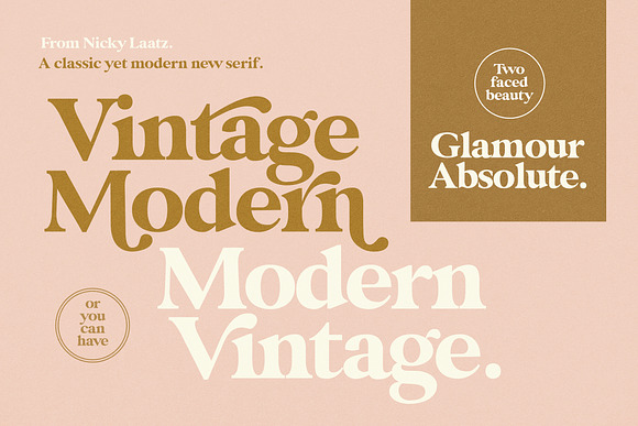 Glamour Absolute Modern/Vintage Font in Serif Fonts - product preview 7