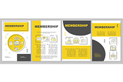 Membership vector brochure template