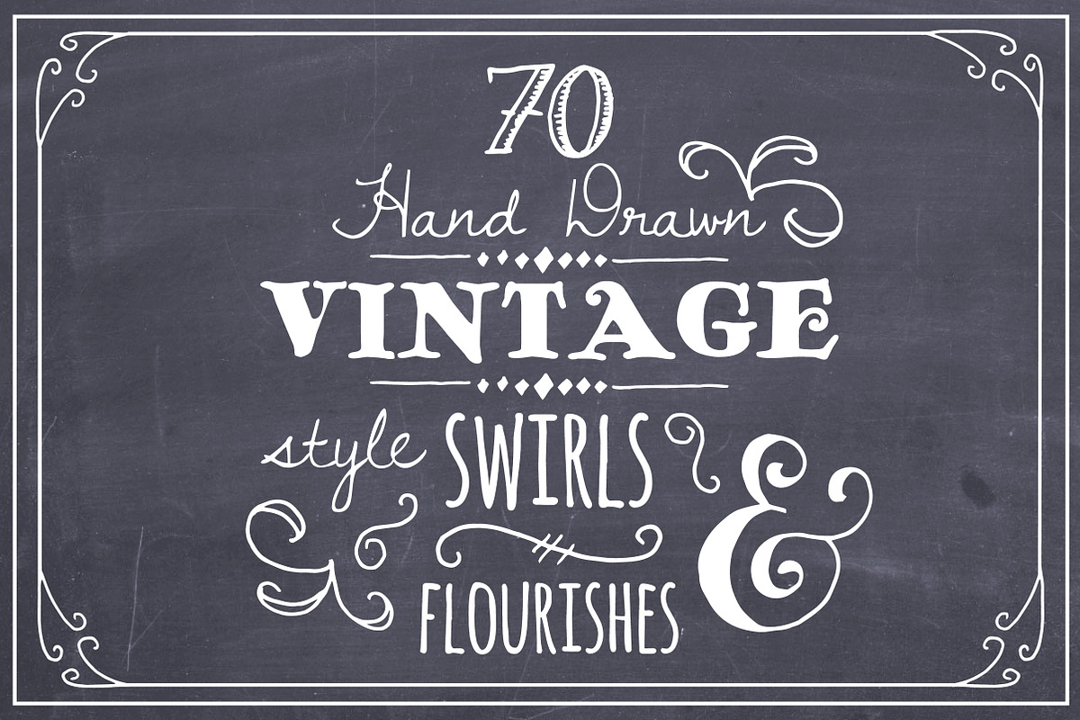 Hand Drawn Swirls & Flourishes in Graphics - product preview 8