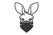 Kangaroo Head with Anti Smoke Mask