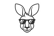 Kangaroo Head in Sunglasses Icon