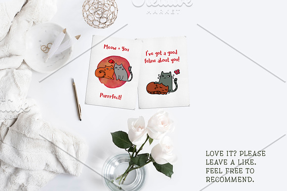 3 Valentine's Greeting Cards in Postcard Templates - product preview 1