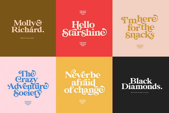 Glamour Absolute Modern/Vintage Font in Serif Fonts - product preview 38