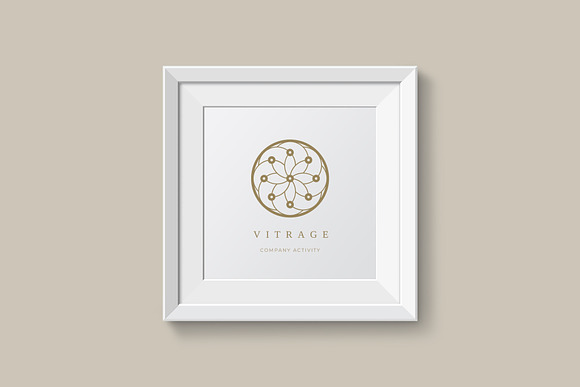 Vitrage. Linear geometric logo in Logo Templates - product preview 4