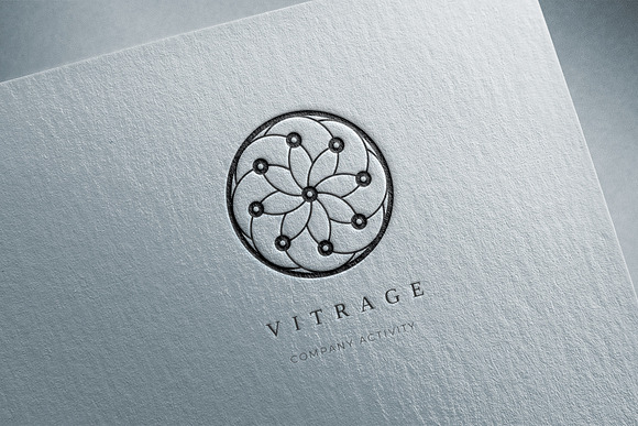 Vitrage. Linear geometric logo in Logo Templates - product preview 5