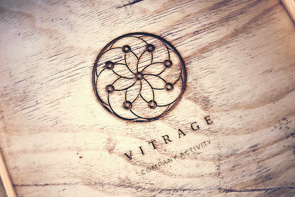 Vitrage. Linear geometric logo in Logo Templates - product preview 7