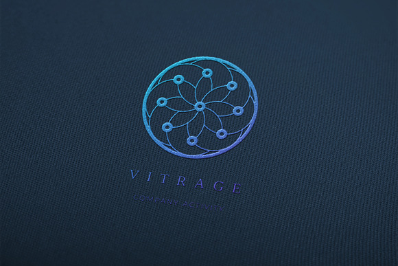 Vitrage. Linear geometric logo in Logo Templates - product preview 8