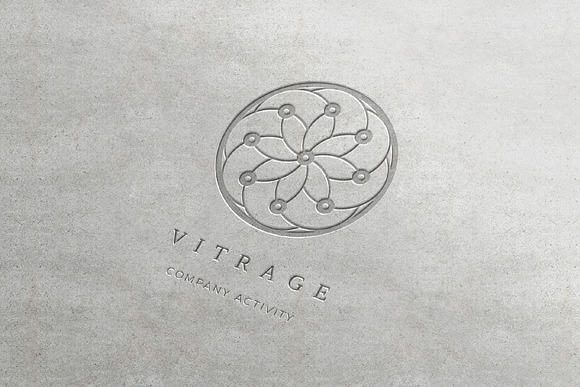 Vitrage. Linear geometric logo in Logo Templates - product preview 9