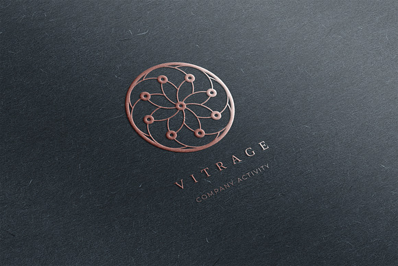 Vitrage. Linear geometric logo in Logo Templates - product preview 12