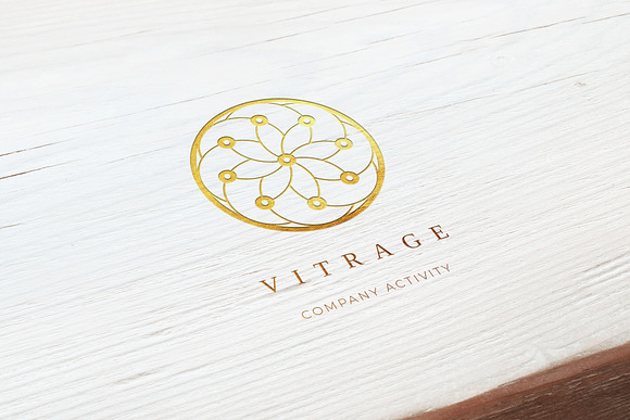 Vitrage. Linear geometric logo in Logo Templates - product preview 13