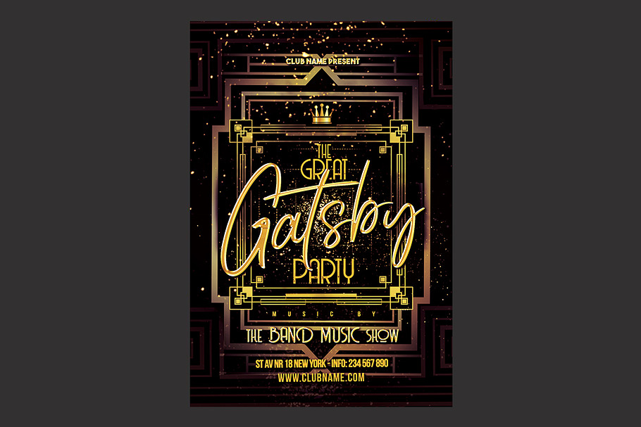The Great Gatsby Flyer in Flyer Templates - product preview 8
