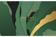 abstract background with green shape
