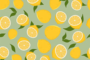 Pattern of lemons.